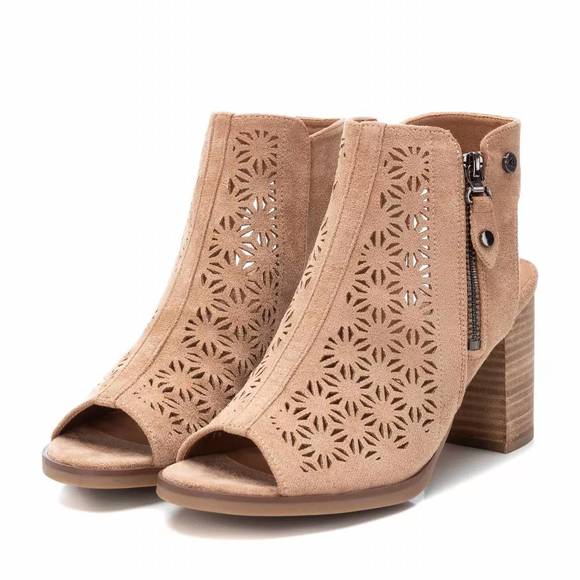 NEW XTI women's suede sandals in beige - Picture 4 of 4